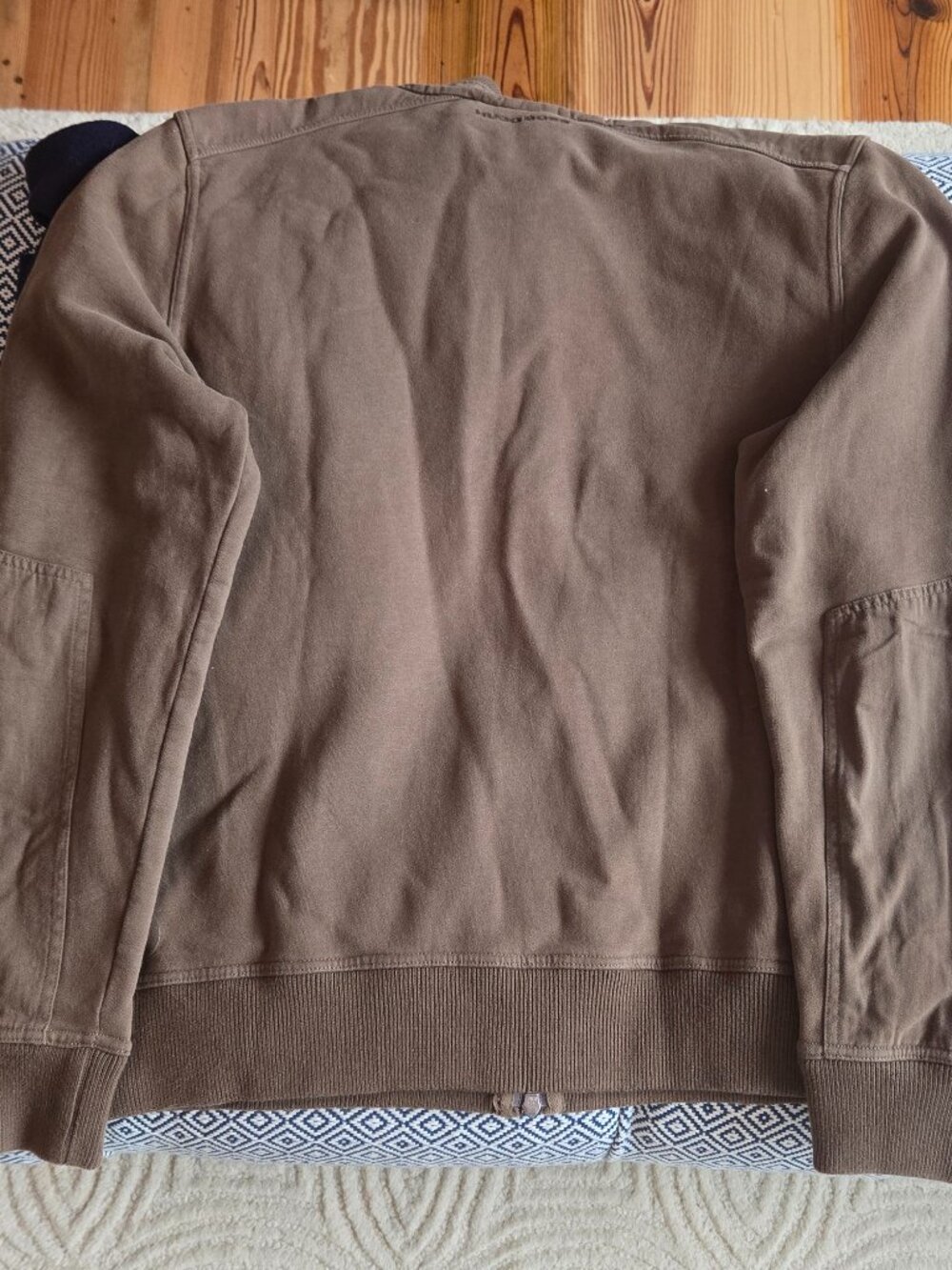 BOSS Hugo Boss Cotton Full Zip Brown Sweater/Sweatshirt XL - Picture 11 of 13